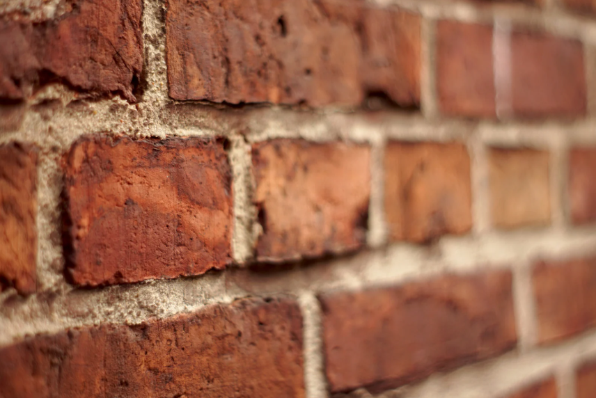 part of a red brick wall
